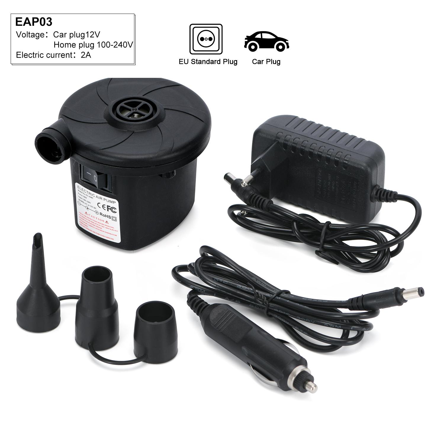 

Надувной насос, электрический надувной матрас, кемпинговый насос, портативный, быстрого наполнения, для домашнего использования в автомобиле