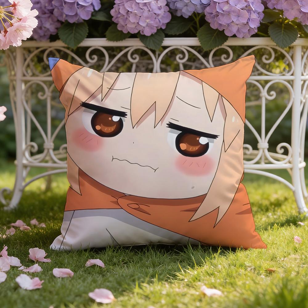 Anime H-Himouto! U-Umaru-chan Cushion Cover Home & Car Dual-Scene Pillow Cover: Reversible for Premium Comfort