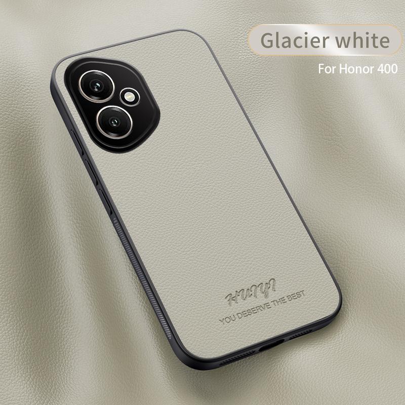 Magsafe Leather Case for Huawei Honor 400 5G Car Magnetic Holder Wireless Charging Silicone Hard Phone Cover Honor400 DNY-NX9