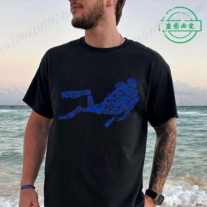 Scuba Diver Graphic T Shirt For Unisex Unisex Short Sleeve Tee Tshirts Ocean Life Oversized Tops Gift For Scuba Divers Sea Lovers