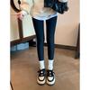 Cowhide Version~ Grape Mother Same Color Matching Round Head Casual Sports Shoes Breathable Dad Shoes Lace-up Thick Baseplate Shoes Women