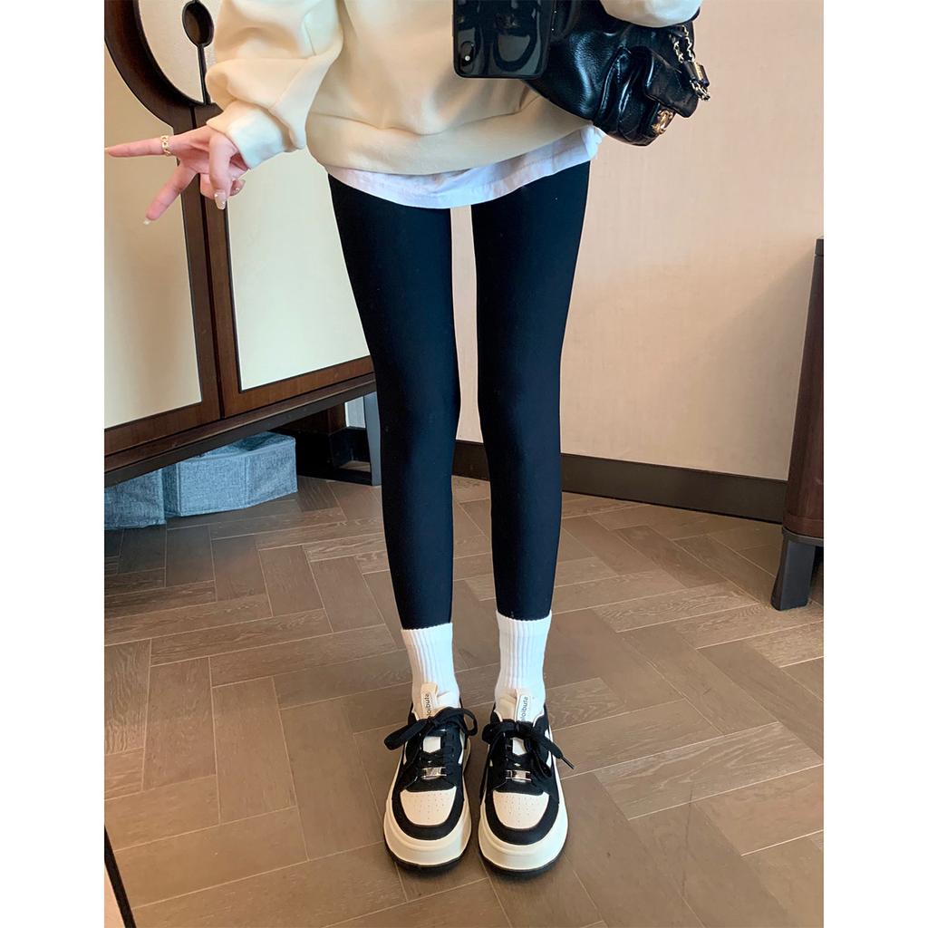 Cowhide Version~ Grape Mother Same Color Matching Round Head Casual Sports Shoes Breathable Dad Shoes Lace-up Thick Baseplate Shoes Women