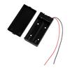 1pcs 18611 Battery Holder Box 1 Slot 1.7V Battery Storage Case 1 Cell Plastic Container With Cover Connect Black Red Wires