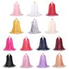 Solid Color Tassel Scarf Floral Printed Hollow Scarf Fashionable Mesh Scarf  Evening Dresses