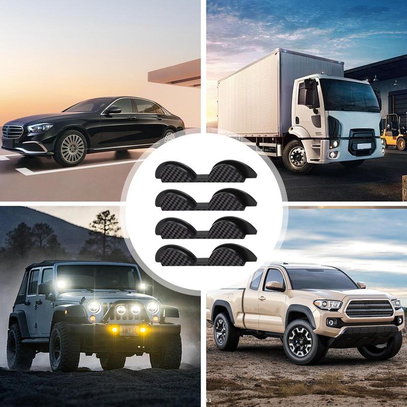 Door Protectors For Vehicles 4-Piece Anti-Collision Sticker Car Door Bumper Guards Carbon Fiber Auto Door Edge Protector Door