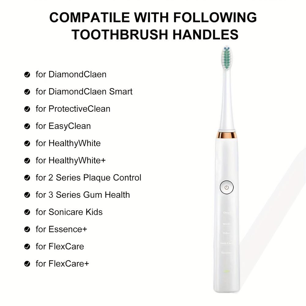 8 Stück Ersatz-Bürstenköpfe Kompatibel mit Philips Sonicare DiamondClean HX3/HX6/HX9 Serie Elektrische Zahnbürstenköpfe HX6064