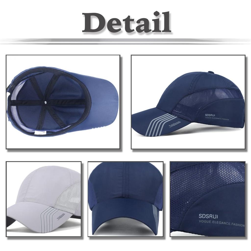 White Fang Sun UV CZA073 Kappe, Hut, Hut, Schutz, Netz, Atmungsaktiv, Radfahren, Laufen, Herren (Schwarz)