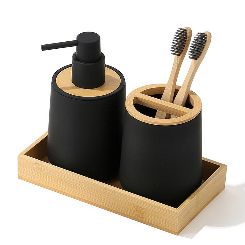 Nordic Minimalist Hand Sanitizer Bottle Mouthwash Tray Ornaments Bathroom Toothbrush Holder Bathroom Home Decoration