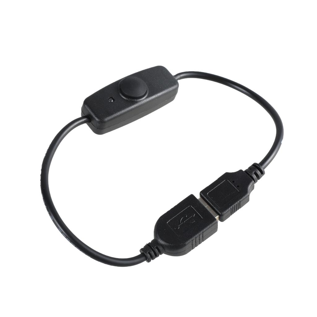 32cm USB Power Extension Cord With Red Indicator Light And On/Off Switching Button for USB Devices Support 5V2A Charging