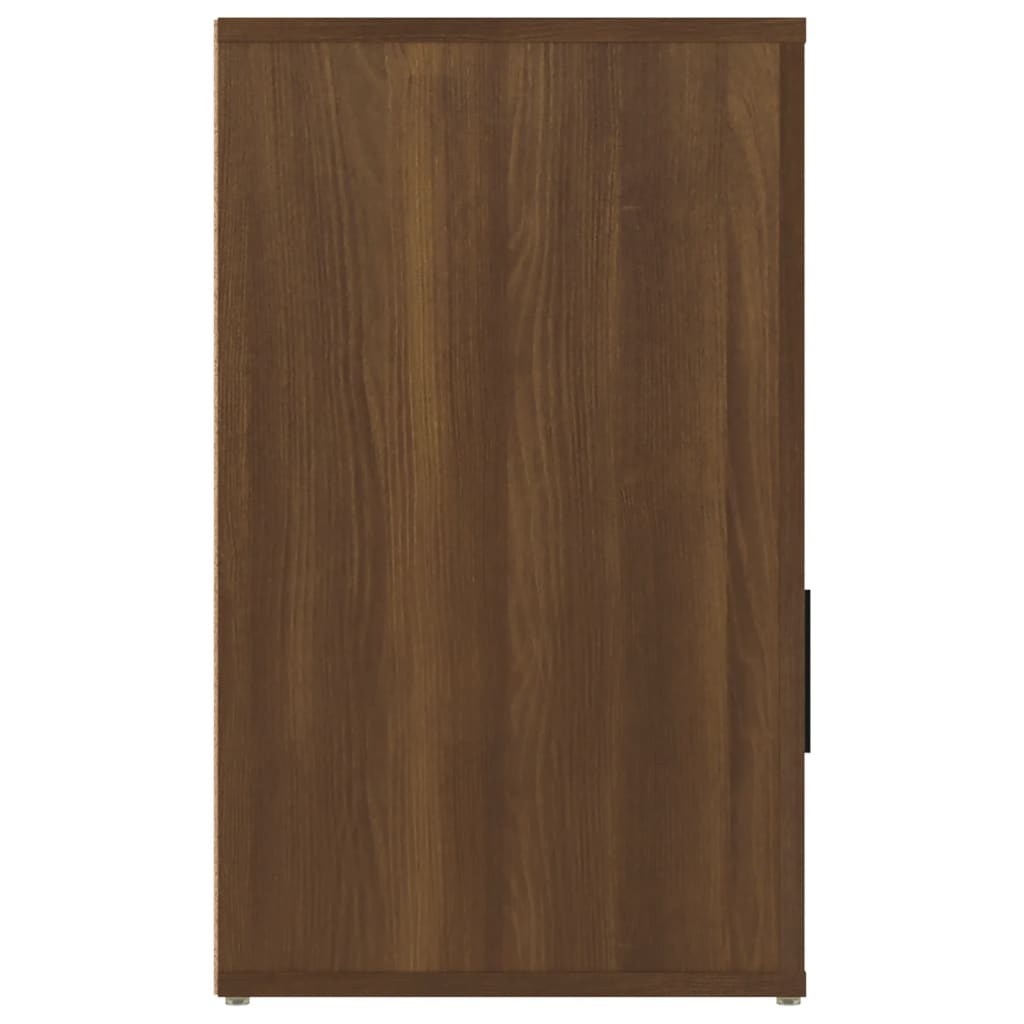 Nightstand Brown Oak Look 50x36x60 cm Engineered Wood