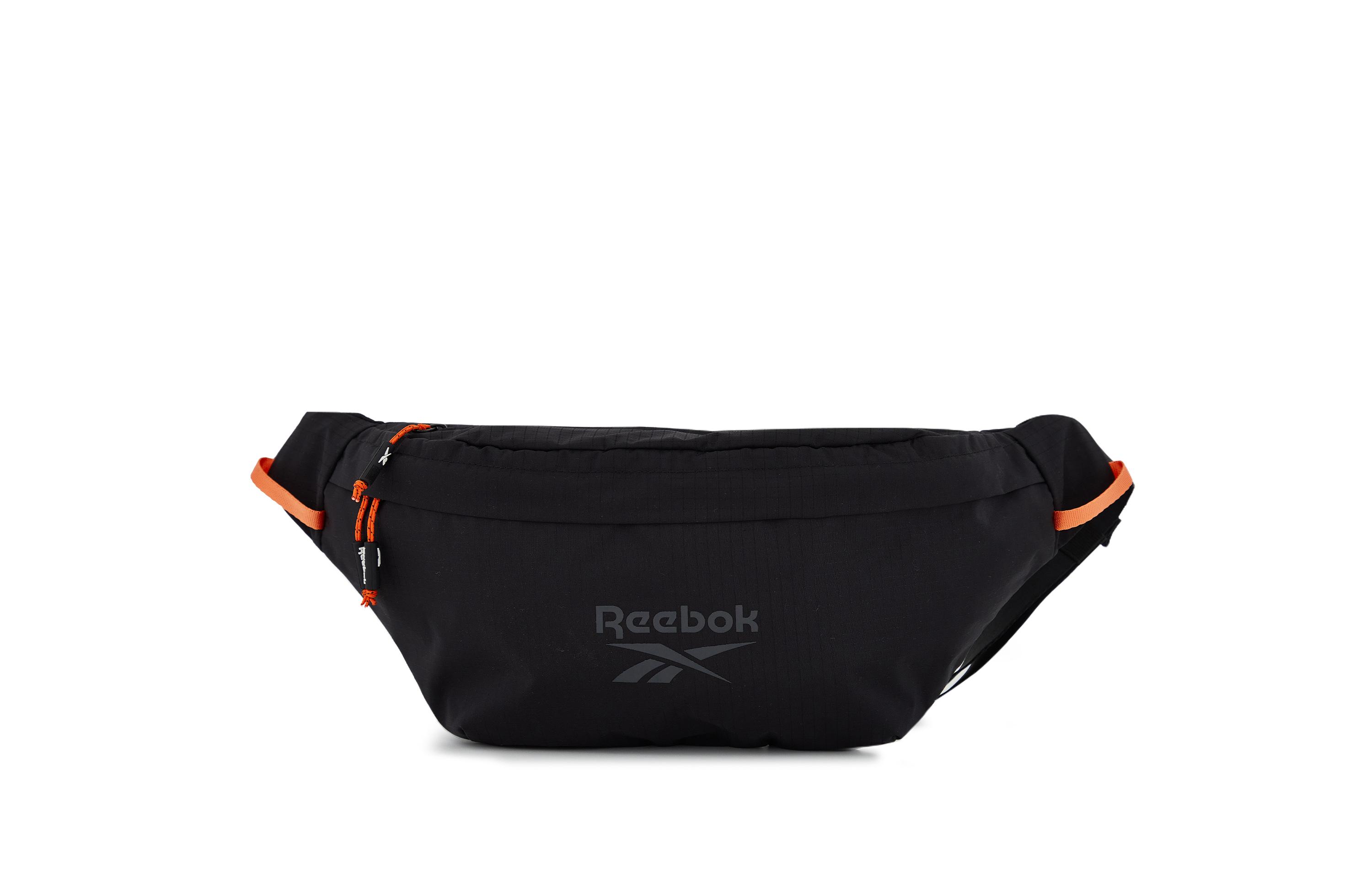 Reebok Fabric Crossbody Bag Sling Bag Unisex Black/Khaki RB240037M