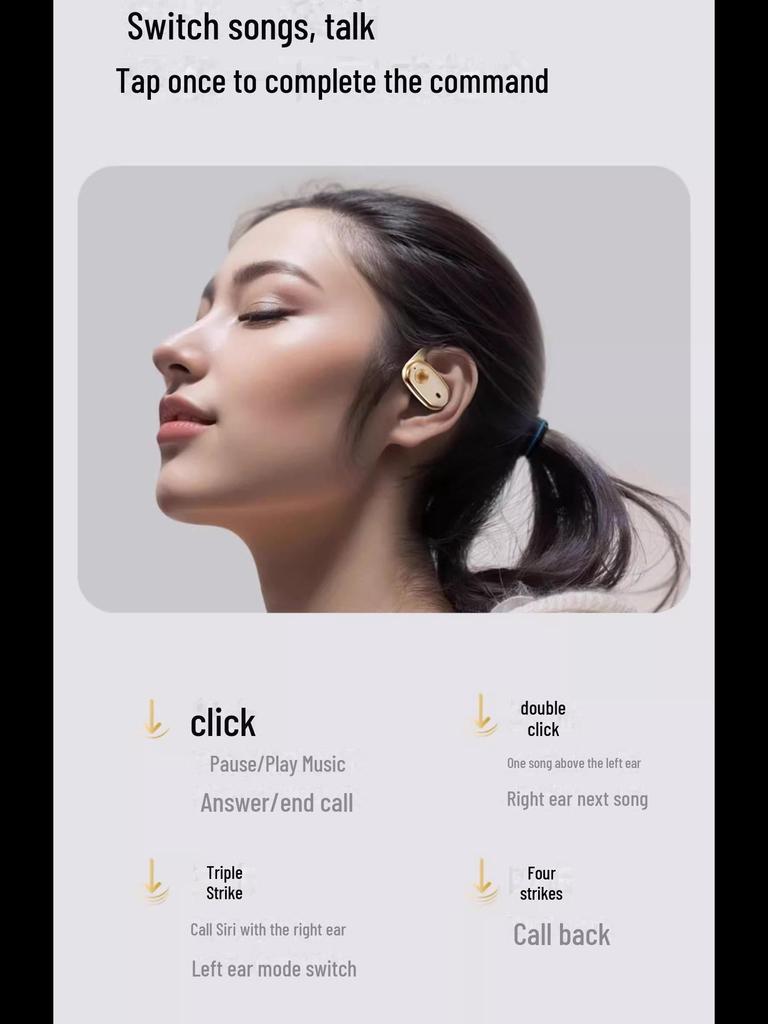 Top-Selling Berlin Sound Wireless Ear-hook Headphones: Noise Cancelling, Rotatable Design, Long Battery Life