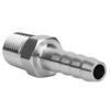 1/4in Stainless Steel BSPT Male Thread Connector Barb Joint Quick Coupling Connector Pipe Fitting Pipe Connector Barb Joint