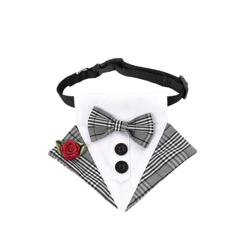 British Style Wedding Dog Bandana Christmas New Pet Scarf Bib Dogs Cats
