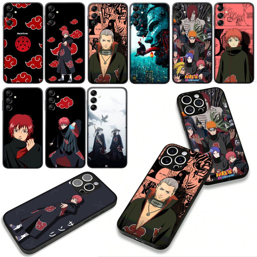 Cover for Samsung Galaxy A36 A17 A26 A07 A35 A54 A53 A13 A33 A34 S8 S9 S20 S21 FE S10 Plus Case Comics Sasori Akatsuki Narutos
