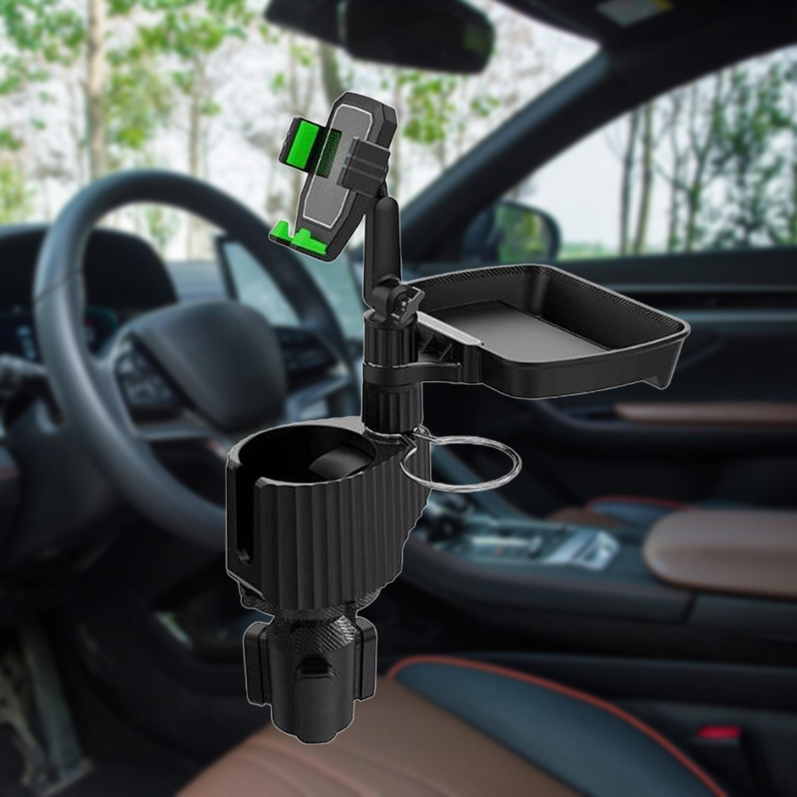 

Автомобильный держатель для чашки, адаптер-расширитель, поднос для стола для еды, универсальный, подходит для большинства телефонов, практичный с телефоном зелёный