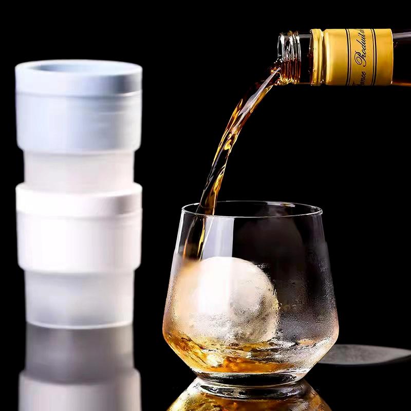 Sphere Ice Cube Mold Kitchen Stackable Slow Melting Diy Round Ice Ball Making Mould For Cocktail Whiskey Drink
