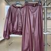 2025 grenzüberschreitende europäische und amerikanische Damenbekleidung Amazon Satin Langarm Kapuze Schlank Lässig Hose Pendler Mode Anzug