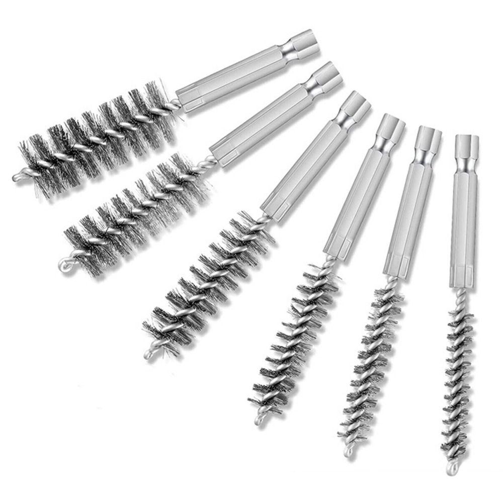 Specifications Convenient Wire Pipe Brush Wire Brush Hexagonal Rod Set Electric Drilling Brushes