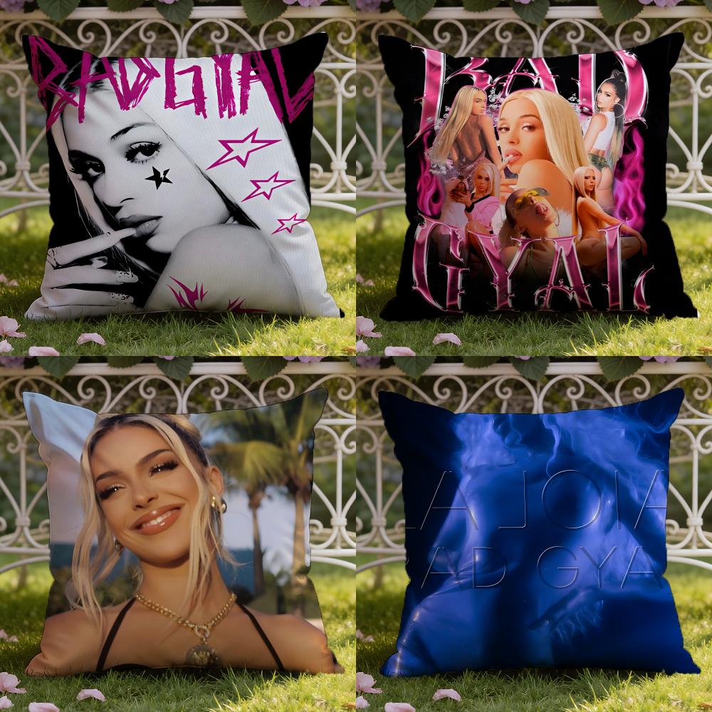 Singer B-Bad G-Gyal Cushion Cover Home & Car Dual-Scene Pillow Cover: Reversible for Premium Comfort