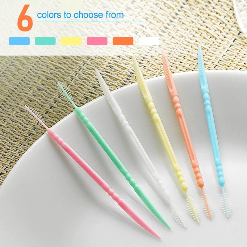Toothpick Disposable Family Box Packed Portable Ultra Fine Pick Double Head High End Personality Creative Fruit Stick 150 Pieces