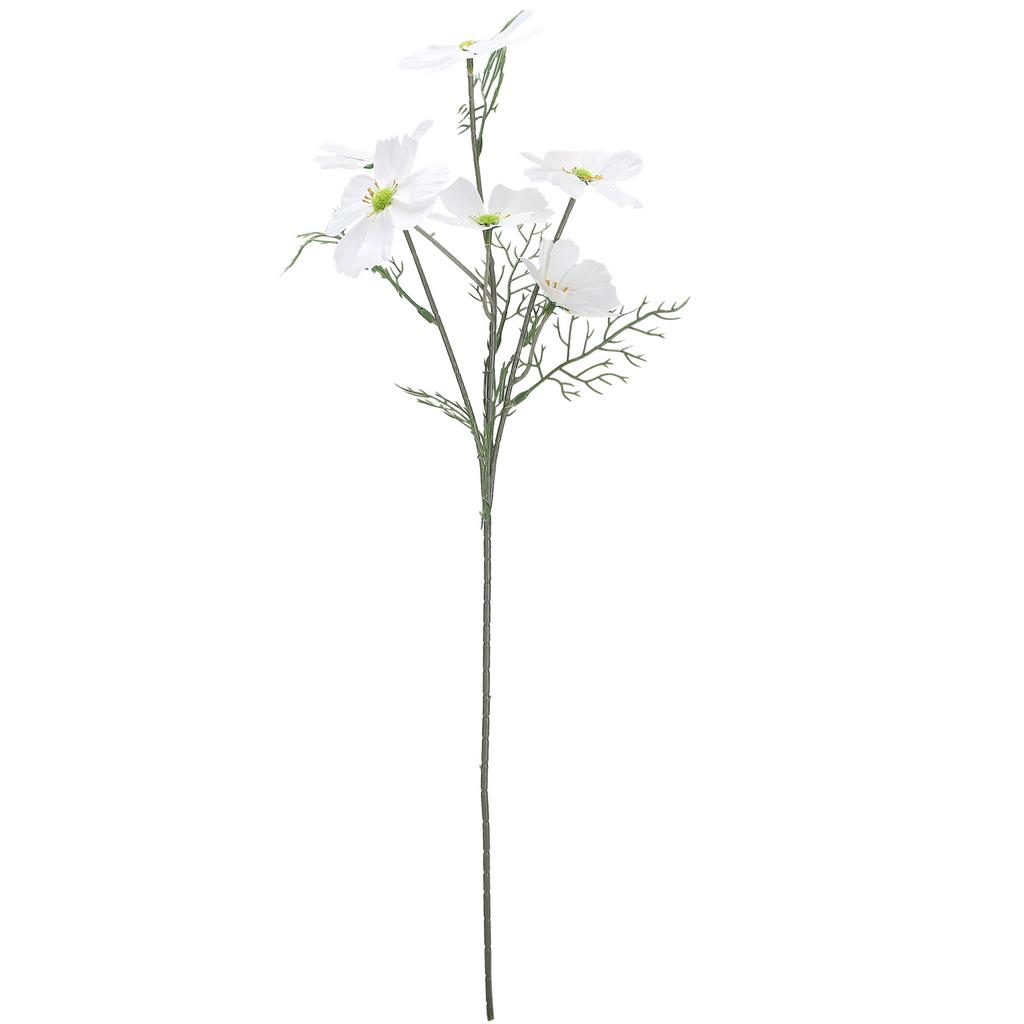 Artificial Cosmos White Artificial Flowers for Weddings, Home Decor, Party Decorations