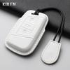 Genuine Leather Auto Key Fob Cover Case Housing Remote Fit For Vw Volkseagen Passat B8 Magotan Fit For Skoda Superb A7 Kodiaq Seat Protected Key