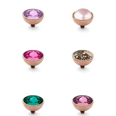 Qudokorea Kudo Button 11.5mm Crystal Top Rose Gold