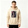 Men Anime Printed Pullover Hoodie Casual Long Sleeve Sweatshirt for Daily Wear