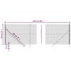 VidaXL Wire Mesh Fence, Decorative Fence Panel, Garden Patio Outdoor Protection Barrier, 154219