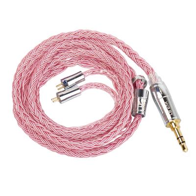 Kbear ST18 Recable-Kabel, weiche Kopfhörer, Verbesserung der Klangqualität, 16 Adern, versilbertes 5N-Upgrade-Kabel, versilberter Draht, 2-poliges Ersatzkabel