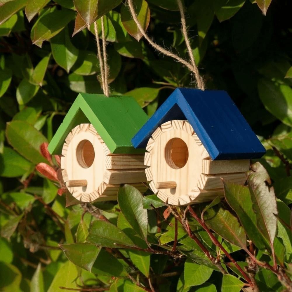 Ventilation Bird Nest Box with Hanging Rope Bird Breeding Box Durable Wild Birds Habitat Farm