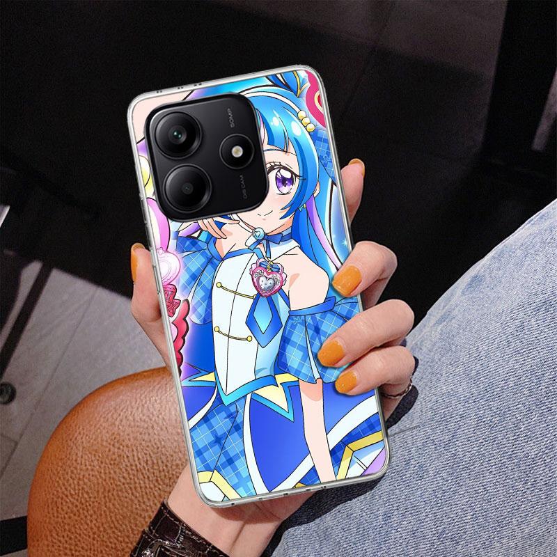 Pretty Cure Anime Phone Case For Xiaomi Redmi Note 15 14 13 12S 12 11 Pro Plus 14S 11S 11E 10 10S 11T 5G Personalized Cover Redm