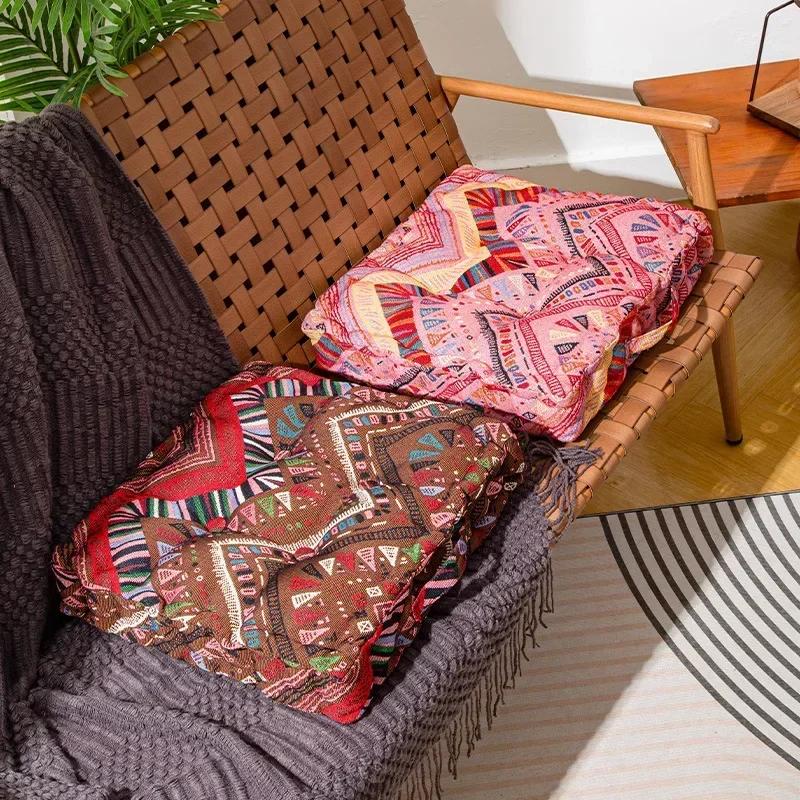 Quadratisches Büro-Sofa-Sitzkissen Stuhlpolster Dicke Matte Futon-Matte Tatami-Boden Wohnkissen Dekorationskissen für Sofa