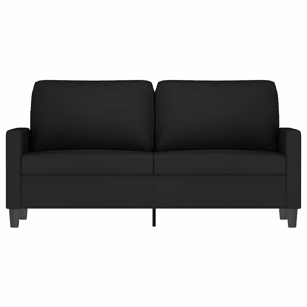 Vidaxl 2-Seater Sofa, Black, 140 Cm, Upholstered In Velvet