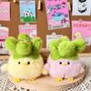 Whimsical Garlic Bird Stuffed Toy Keychain Delightful Plush Decoration In Two Colors
