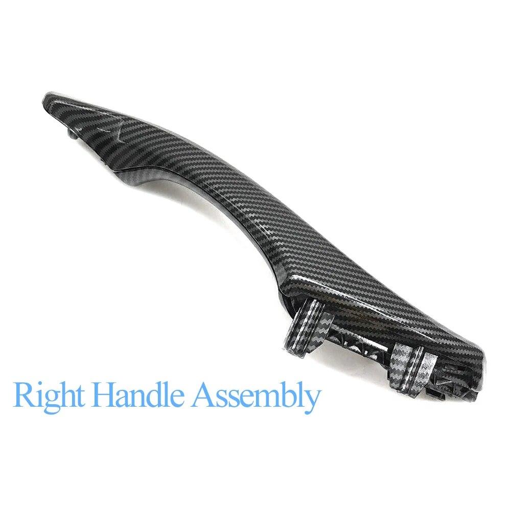 LHD RHD Carbon Fiber Car Interior Door Armrest Pull Handle Panel Trim Set For BMW 5 Series F10 F11 520i 523i 525i 528i 530i 535i