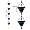 Weather Resistant Rain Chain Rusts Proof Chain Decoration Hangings for Outdoor Courtyards Garden
