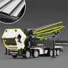 1/50 Diecast Cement Pump Truck Model Metal Concrete Conveyor Pump Truck Cement Transport Engineering Vehicle Model Kids Toy Gift