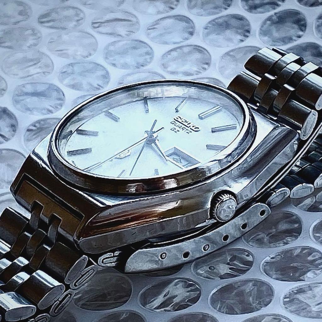 Used SEIKO QZ Satin Dial Day Date 1975