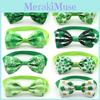Lucky Green Check Collar Pet Accessory For St.paddys Day