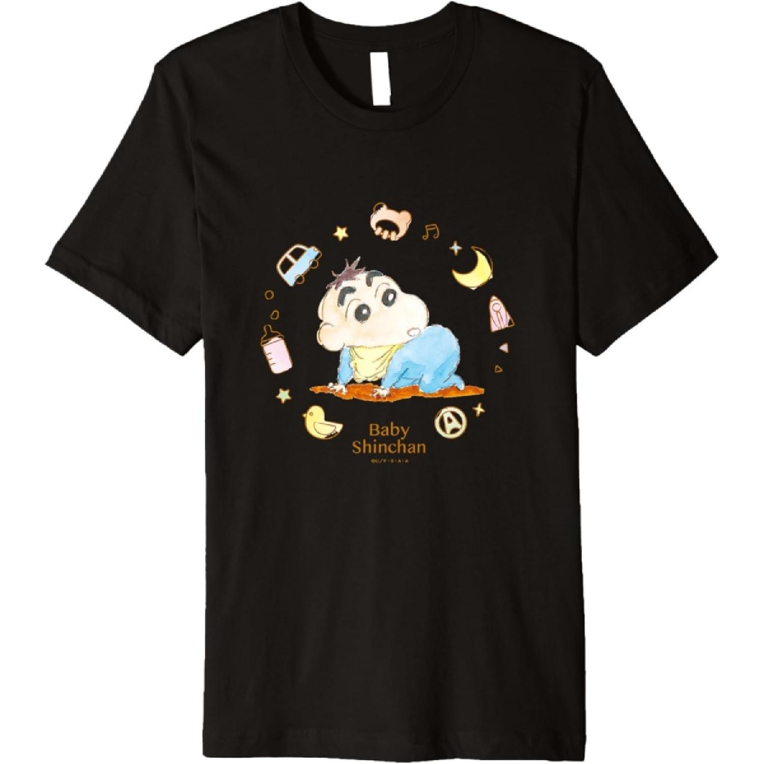 Crayon Shin-chan Baby Shin-chan crawling Premium T-Shirt S