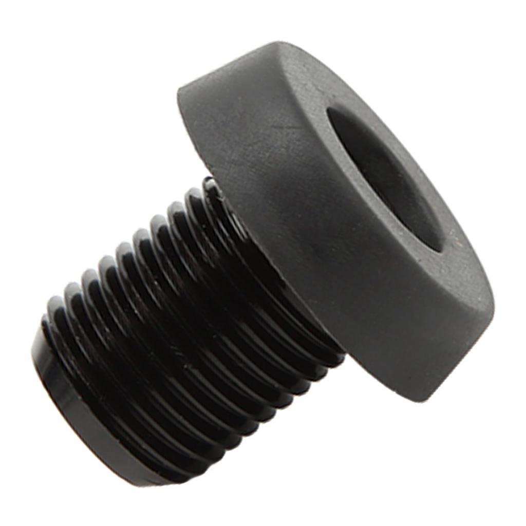 Billiard Cue Bottom Cover Aluminum Alloy Plastic Rear Plug Pool Stick Bumper Protector Black