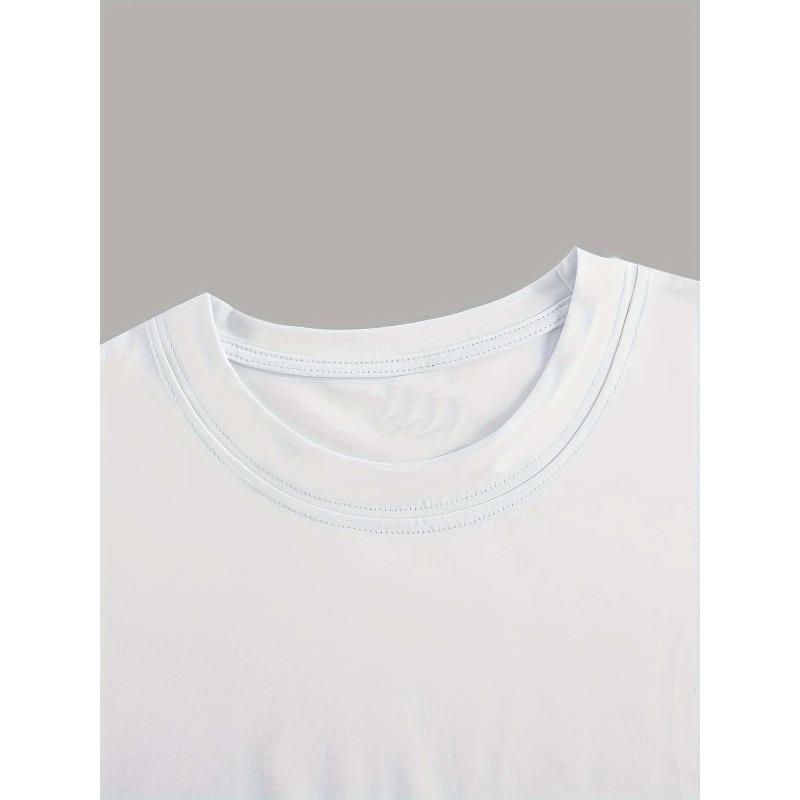European sizes Women'S Casual Short Sleeve T-Shirt with Butterfly Print - Relaxed Fit Round Neck, White with Black Line Art Design