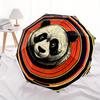 1pc Panda Circle Automatic Umbrella High Quality Canopy, Portable Folding Umbrella with, Ideal Gift for - Travel, Everyday, Formal Events, Stylish Acc