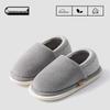 Men's and Women's Thickened Cotton Slippers: Fleece-Lined, Heel-Covering, Warm Indoor Shoes for Winter.