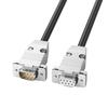 Gold Plated DB9 Serial Straight Connection Cable 28AWG Male Female 9-pin RS232 Data Wire Line for Computers