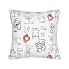Cute GANADI Pillow Cover  Print Cushion Cover Novelty Pillow Case For Living Room Sofa
