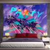 Beautiful Seascape Tapestry Sunset Beach Tropical Plant Landscape Tapestry Natural Scenery Living Room Decoration