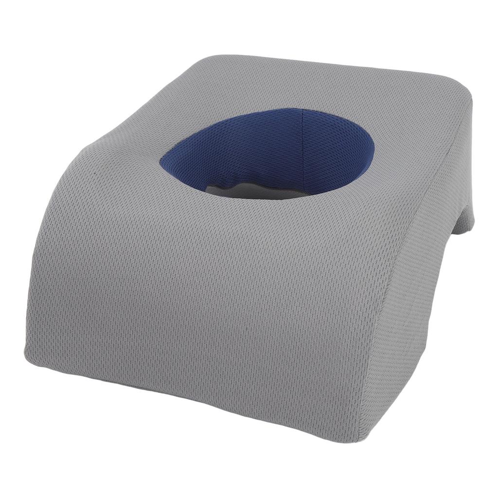 Face Down Pillow Soft Ergonomic Hollow Headrest Face Cushion for Salon Massage Beauty Bed Gray Blue
